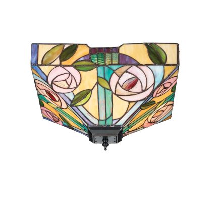 Endon 70699 - Plafoniera Tiffany WILLOW 2xE27/60W/230V 35x35 cm