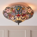 Endon 70709 - Plafoniera Tiffany SULLIVAN 2xE27/60W/230V Ø 40 cm