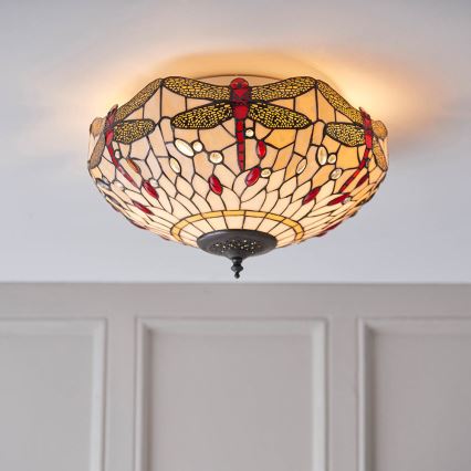 Endon 70723 - Plafoniera LIBELLULA 2xE27/60W/230V diametro 41 cm