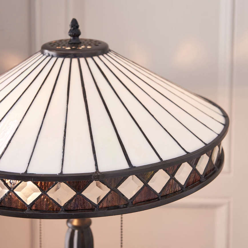 Endon 70935 - Lampada da tavolo FARGO 2xE27/60W/230V diametro 41,5 cm