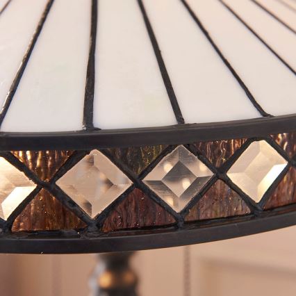 Endon 70935 - Lampada da tavolo FARGO 2xE27/60W/230V diametro 41,5 cm