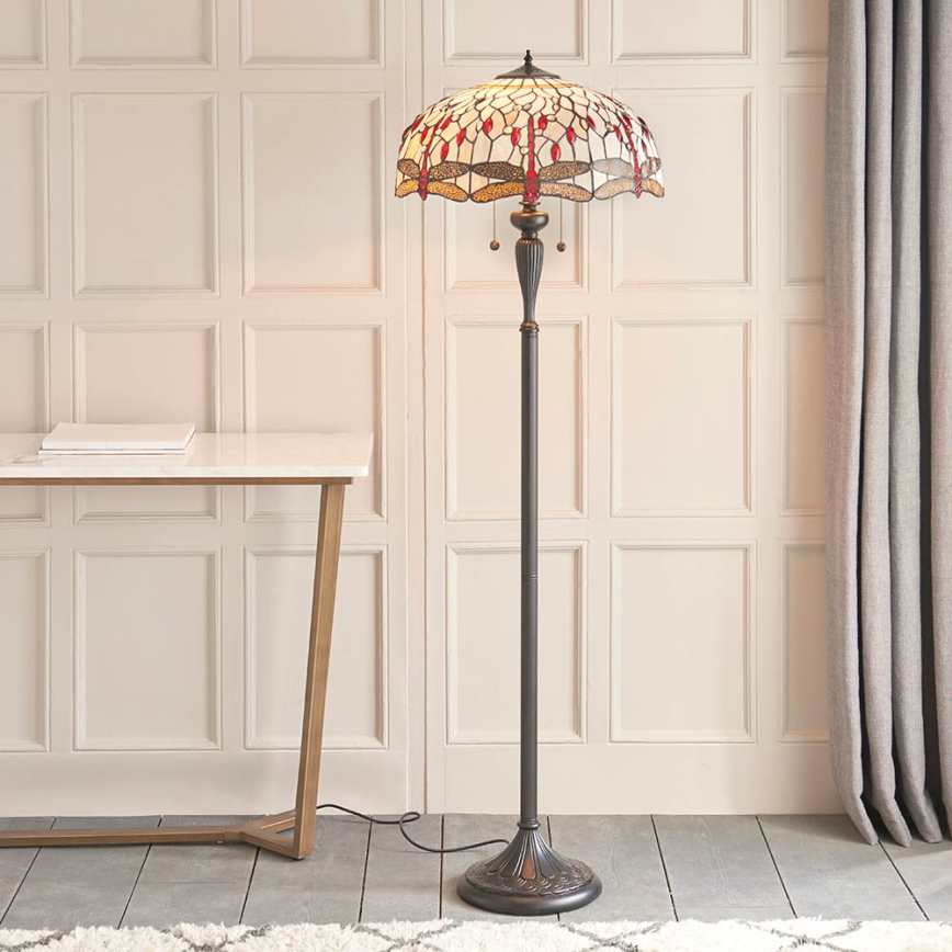 Endon 70940 - Lampada da terra DRAGONFLY 2xE27/60W/230V Ø 50 cm