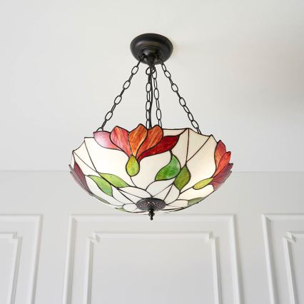 Endon 70946 - Lampadario a sospensione con catena BOTANICA 3xE27/60W/230V diametro 45 cm