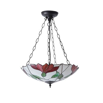 Endon 70946 - Lampadario a sospensione con catena BOTANICA 3xE27/60W/230V diametro 45 cm