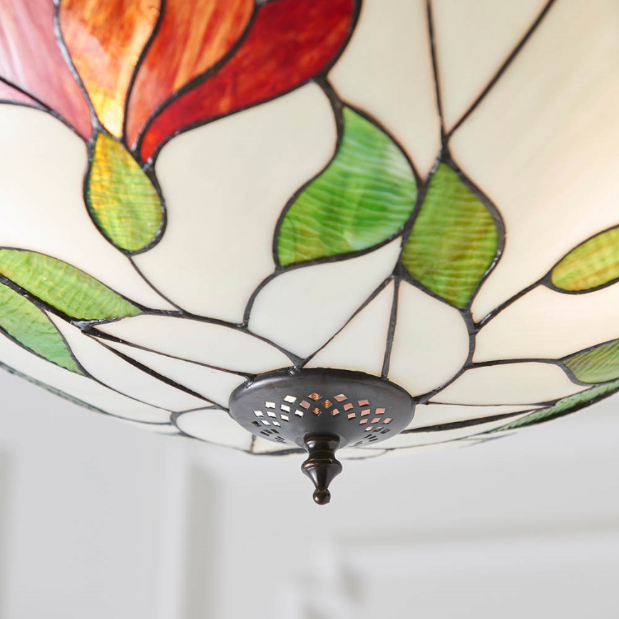 Endon 70946 - Lampadario a sospensione con catena BOTANICA 3xE27/60W/230V diametro 45 cm