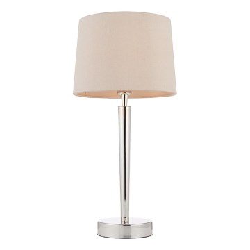 Endon 72175 - Lampada da tavolo con porta USB SYON 1xE14/40W/230V cromo lucido/beige