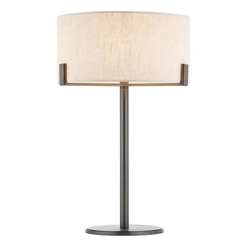 Endon 72631 - Lampada da tavolo HAYFIELD 1xE27/40W/230V bronzo/grigio