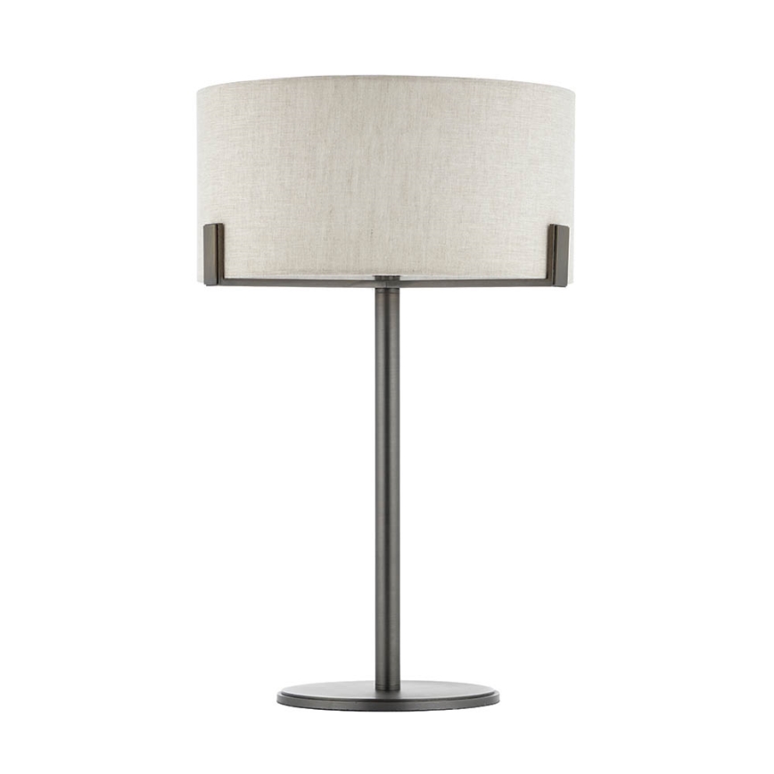 Endon 72631 - Lampada da tavolo HAYFIELD 1xE27/40W/230V bronzo/grigio