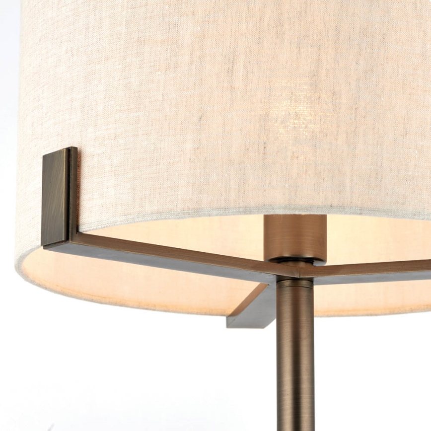 Endon 72631 - Lampada da tavolo HAYFIELD 1xE27/40W/230V bronzo/grigio