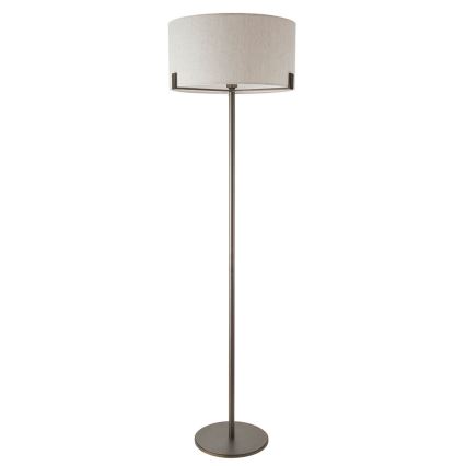Endon 72634 - Lampada con piedistallo HAYFIELD 1xE27/40W/230V marrone/grigio