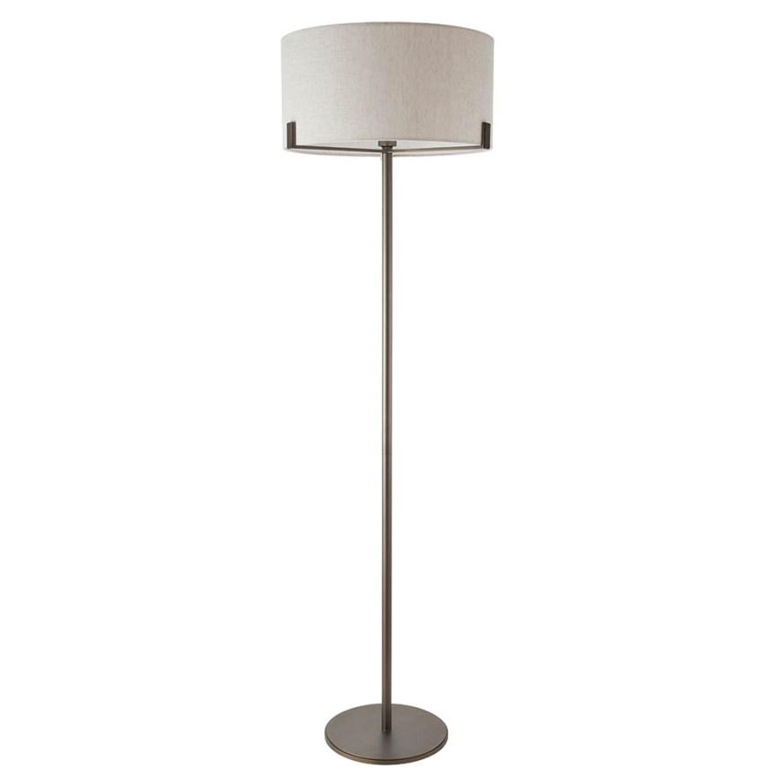 Endon 72634 - Lampada con piedistallo HAYFIELD 1xE27/40W/230V marrone/grigio