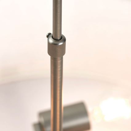 Endon 72635 - Lampadario a sospensione con supporto rigido HAYFIELD 3xE27/40W/230V cromo opaco/grigio