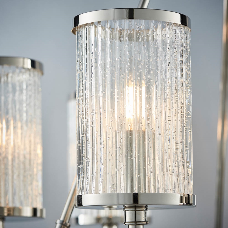 Endon 74128 - Lampadario a sospensione con catena EASTON 6xE14/6W/230V cromo lucido
