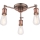Endon 76124 - Faretto HAL 3xE27/10W/230V, cromo opaco/ramato
