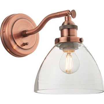 Endon 76334 - Faretto da parete HANSEN 1xE14/40W/230V, finitura rame