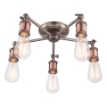 Endon 76336 - Faretto HAL 5xE27/10W/230V bronzo/rame