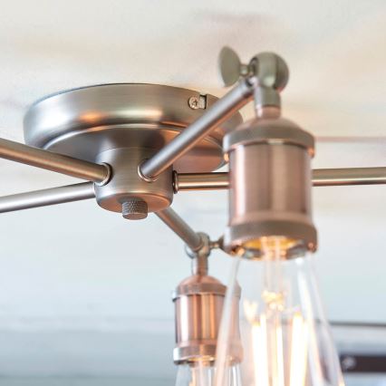 Endon 76336 - Faretto HAL 5xE27/10W/230V bronzo/rame