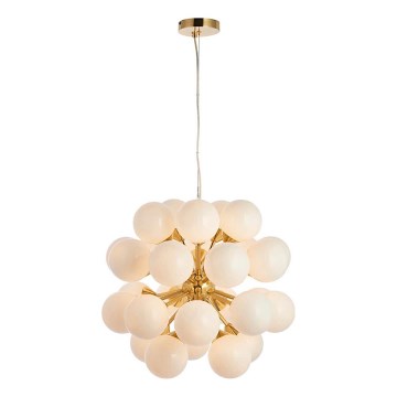 Endon 76499 - Lampadario sospeso su cavo OSCAR 28xG9/18W/230V oro