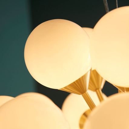 Endon 76499 - Lampadario sospeso su cavo OSCAR 28xG9/18W/230V oro