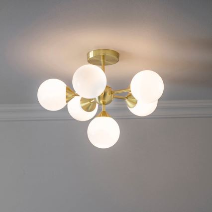Endon 76501 - Lampadario a stelo OSCAR 6xG9/5W/230V dorato
