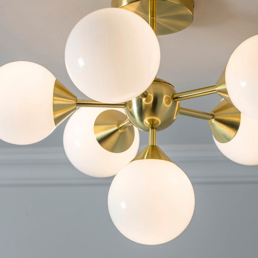 Endon 76501 - Lampadario a stelo OSCAR 6xG9/5W/230V dorato