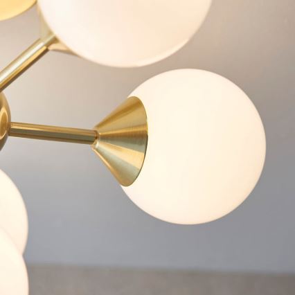 Endon 76501 - Lampadario a stelo OSCAR 6xG9/5W/230V dorato