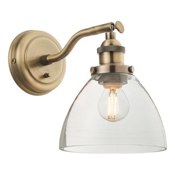 Endon 77273 - Faretto da parete HANSEN 1xE14/40W/230V ottone