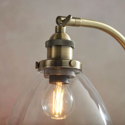 Endon 77859 - Lampada da tavolo HANSEN 1xE14/40W/230V ottone