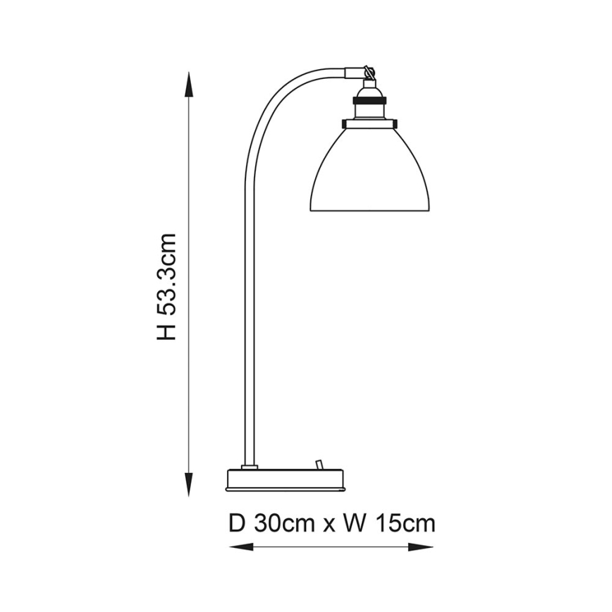 Endon 77859 - Lampada da tavolo HANSEN 1xE14/40W/230V ottone