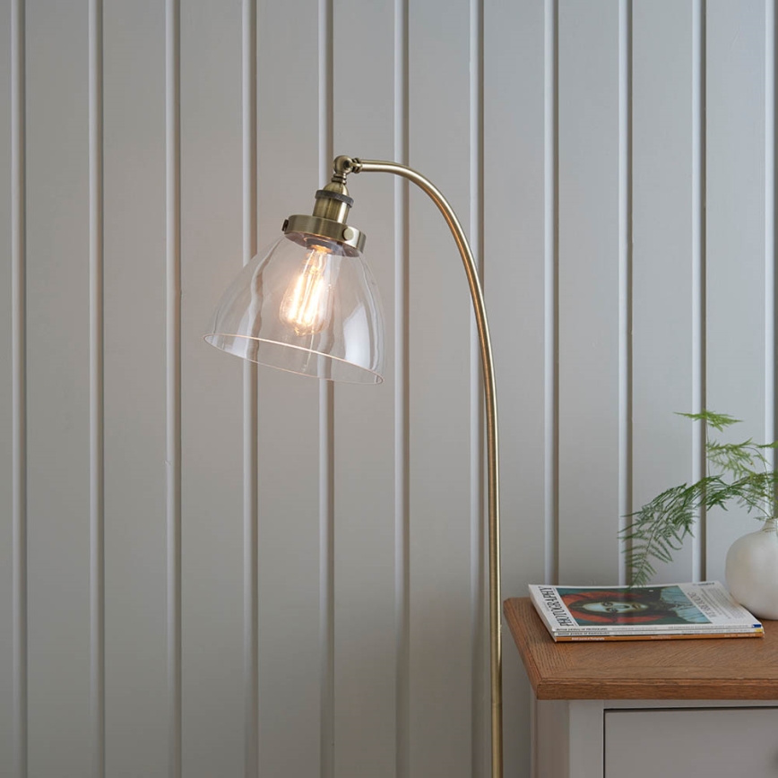 Endon 77860 - Lampada con piedistallo HANSEN 1xE27/40W/230V ottone