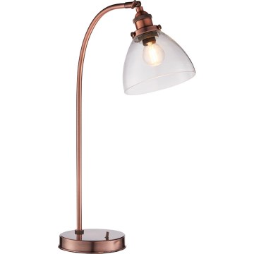 Endon 77861 - Lampada da tavolo HANSEN 1xE27/40W/230V rame