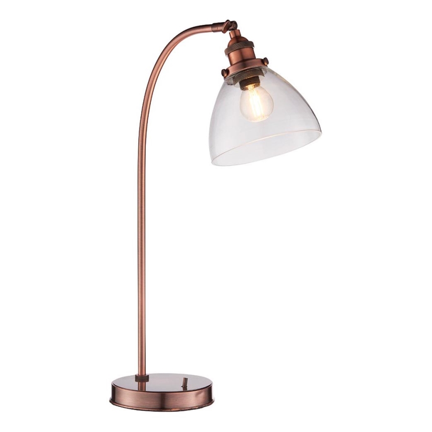 Endon 77861 - Lampada da tavolo HANSEN 1xE27/40W/230V rame