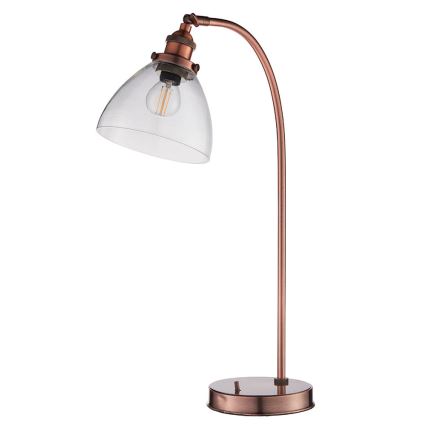 Endon 77861 - Lampada da tavolo HANSEN 1xE27/40W/230V rame