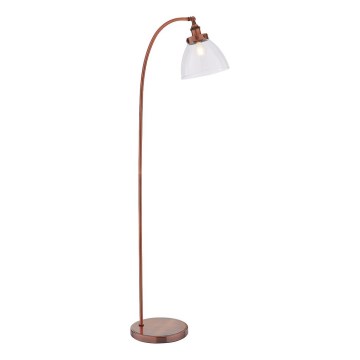 Endon 77862 - Lampada con piedistallo HANSEN 1xE27/40W/230V rame