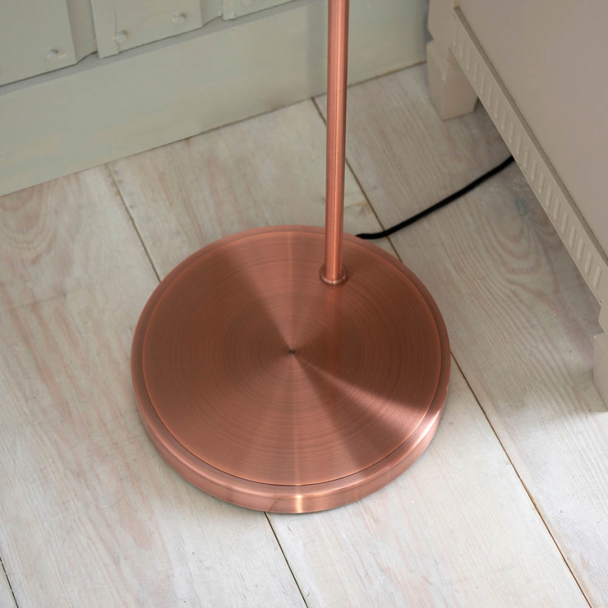 Endon 77862 - Lampada con piedistallo HANSEN 1xE27/40W/230V rame