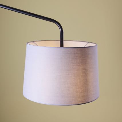 Endon 79380 - Lampada da parete CARLSON 1xE27/40W/230V grigia/nera