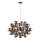 Endon 80124 - Lampadario a sospensione con filo INFINITY 8xG9/28W/230V nero/fumé