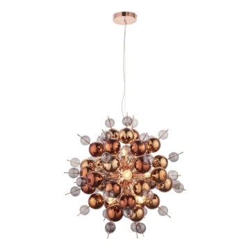 Endon 81584 - Lampadario a sospensione con filo JOULES 9xE14/7W/230V rame