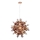 Endon 81584 - Lampadario a sospensione con filo JOULES 9xE14/7W/230V rame