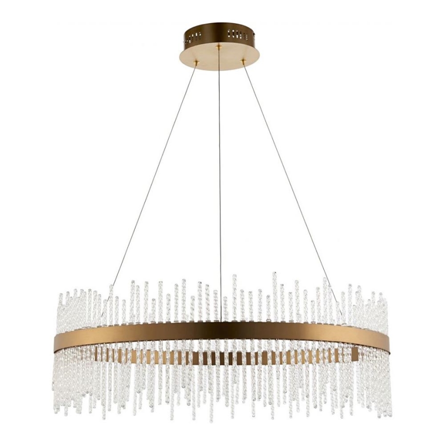 Endon 81908 - Lampadario a sospensione con filo LED dimmerabile ADRIEL LED/58W/230V 3000K diametro 70 cm oro/limpido