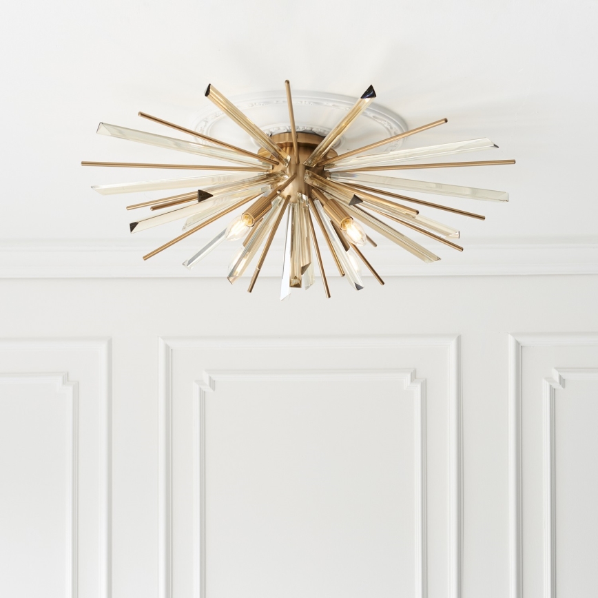 Endon 81937 - Plafoniera 4xE14/40W/230V Ø 80 cm, finitura oro