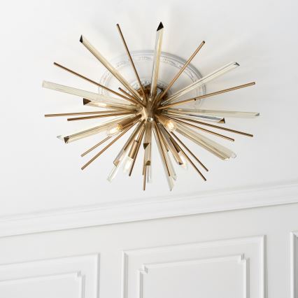 Endon 81937 - Plafoniera 4xE14/40W/230V Ø 80 cm, finitura oro
