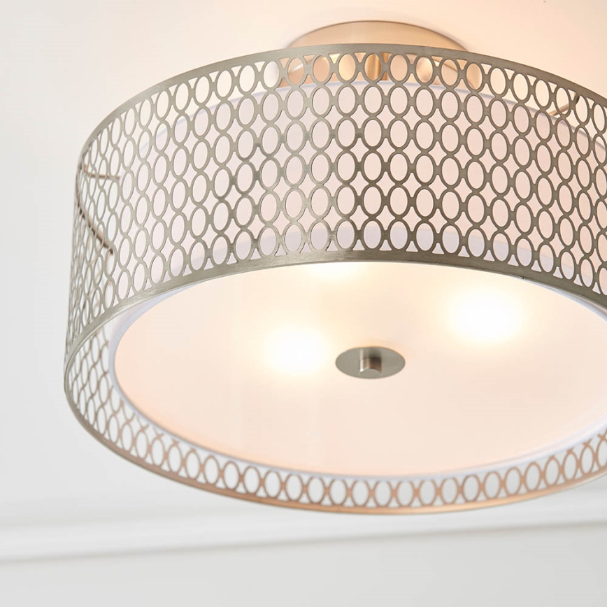 Endon 81966 - Lampadario a plafone CORDERO 3xE27/10W/230V cromo opaco