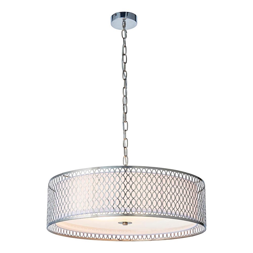 Endon 81969 - Lampadario a sospensione con catena CORDERO 3xE27/10W/230V cromo opaco