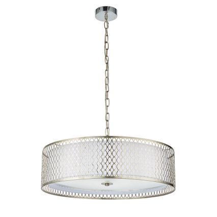 Endon 81969 - Lampadario a sospensione con catena CORDERO 3xE27/10W/230V cromo opaco