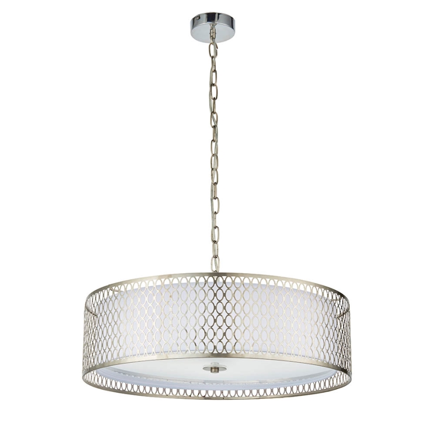 Endon 81969 - Lampadario a sospensione con catena CORDERO 3xE27/10W/230V cromo opaco