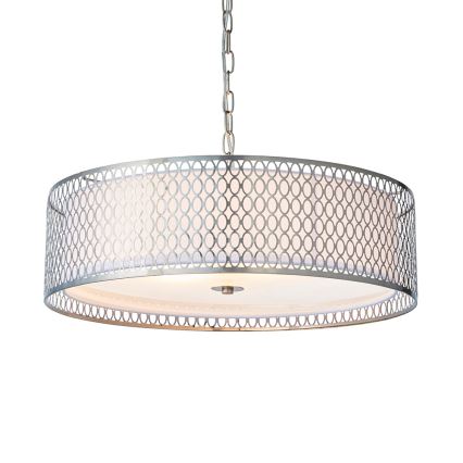 Endon 81969 - Lampadario a sospensione con catena CORDERO 3xE27/10W/230V cromo opaco