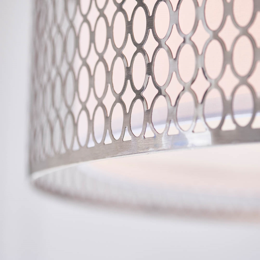 Endon 81969 - Lampadario a sospensione con catena CORDERO 3xE27/10W/230V cromo opaco