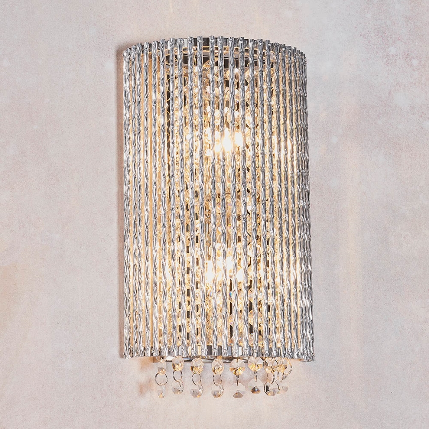 Endon 81978 - Applique di cristallo GALINA 2xG9/25W/230V cromo lucido