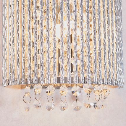 Endon 81978 - Applique di cristallo GALINA 2xG9/25W/230V cromo lucido